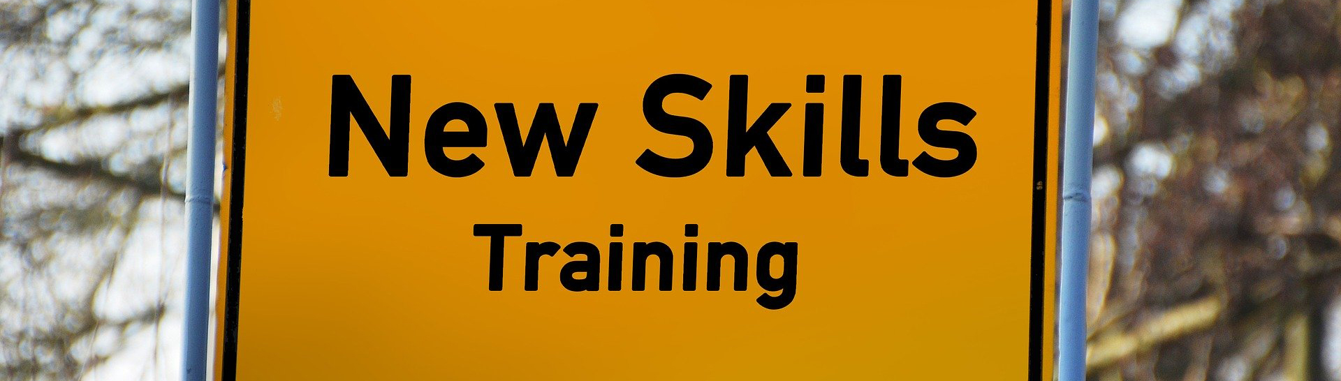 New Skills Training road sign