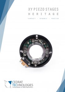 XY PIEZO STAGES HERITAGE BROCHURE front page